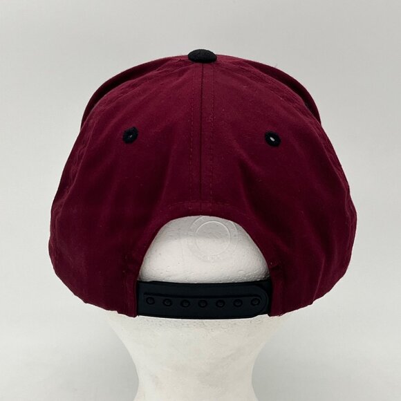 Texas A&M Logo Athletic Snapback Hat One Size Fits All Maroon And Black - Picture 4 of 14